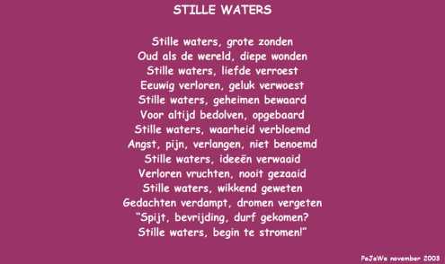 Stille waters (nov 2003)